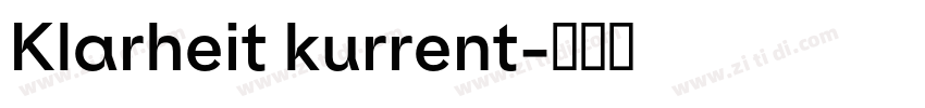 Klarheit kurrent字体转换